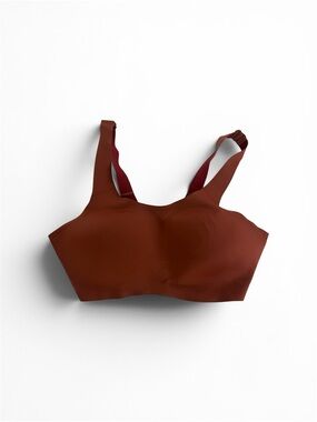 Brooks Wireless Sports Bra in Burnt Red